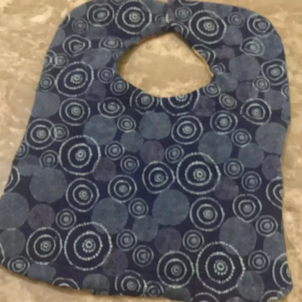 NWOT. Hand Crafted Quilted Reversible Baby Bib $12 ea. or 3/$25